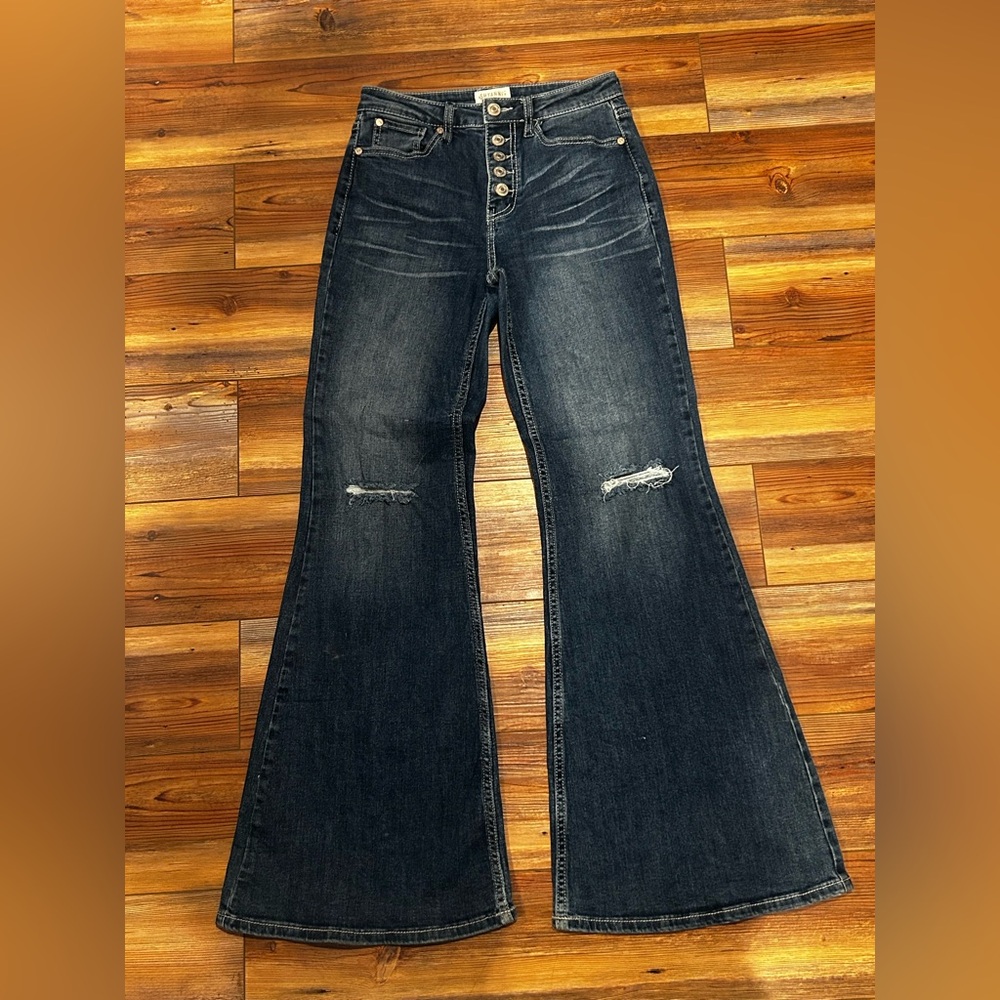 Shyanne Dark Wash Wide Leg Jeans